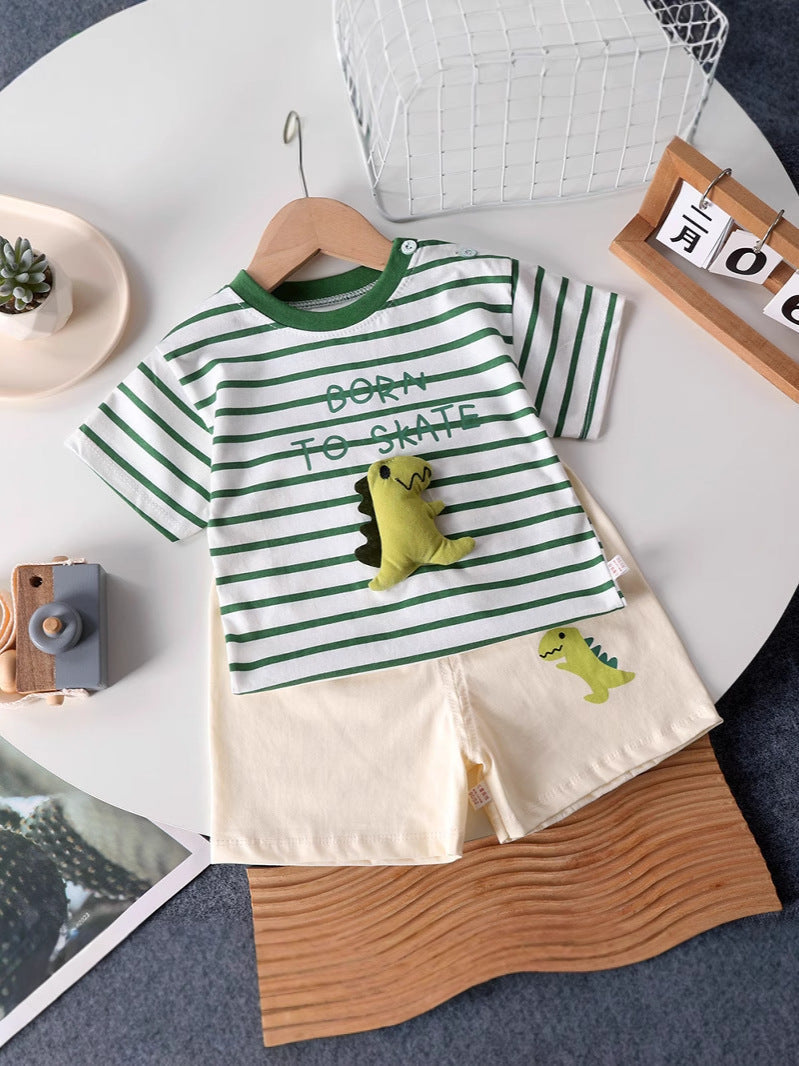 Kids Cotton Shorts Set Boys Summer 2025 Outfit – Summer Kids Fashion Nepal | Tudoholic