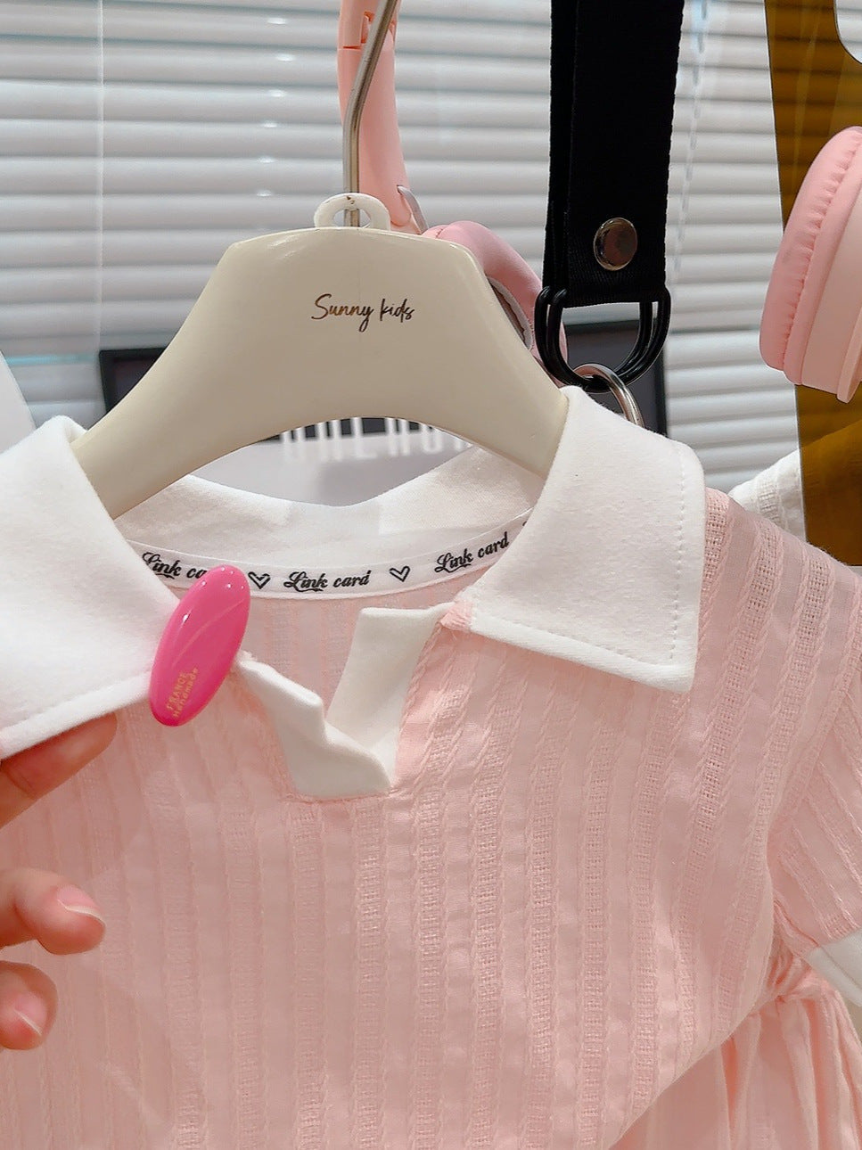 Girls Polo Collar Knitted Jacquard Summer Set – Summer Kids Fashion Nepal | Tudoholic