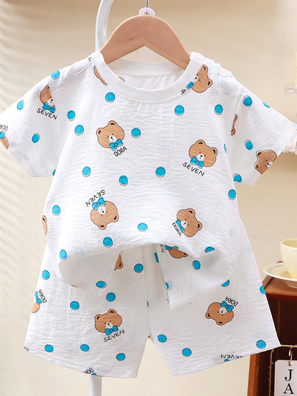 Kids Cloud Cotton Shorts Set Summer Home Outfit – Summer Kids Fashion Nepal | Tudoholic