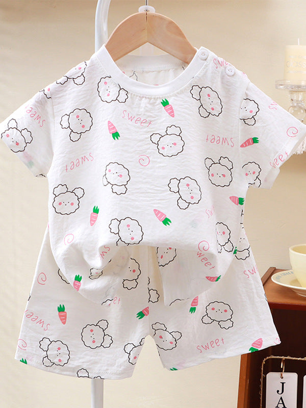 Kids Cloud Cotton Shorts Set Summer Home Outfit – Summer Kids Fashion Nepal | Tudoholic