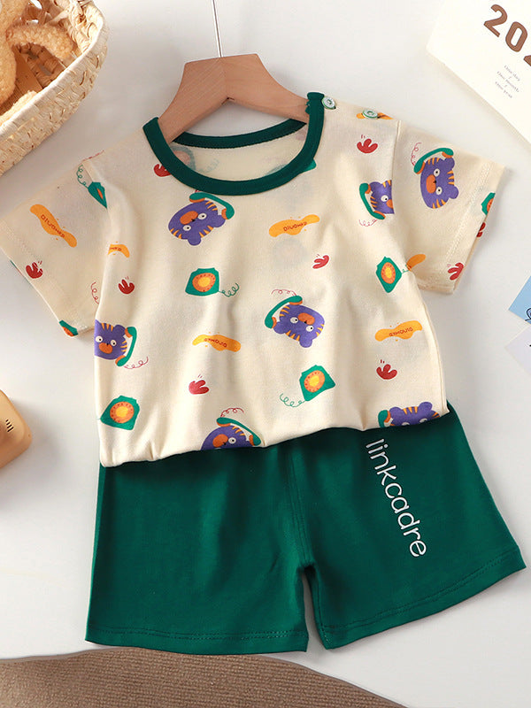 Kids Cotton Shorts Set Summer Unisex Outfit – Summer Kids Fashion Nepal | Tudoholic
