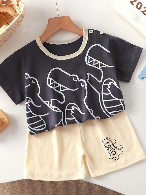 Kids Cotton Shorts Set Summer Unisex Outfit – Summer Kids Fashion Nepal | Tudoholic
