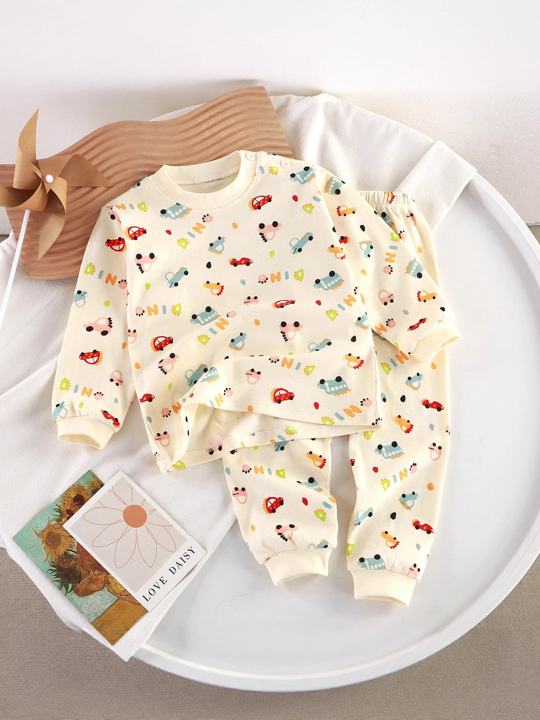Kids Cotton Underwear Set Autumn Pajamas Home Wear – Spring Autumn Kids Fashion Nepal | Tudoholic