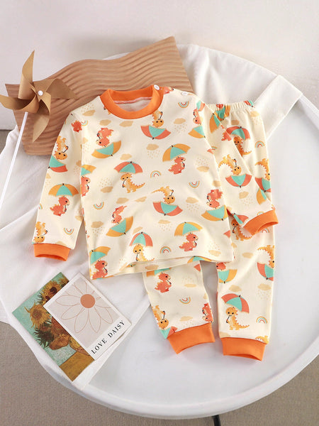 Kids Cotton Underwear Set Autumn Pajamas Home Wear – Spring Autumn Kids Fashion Nepal | Tudoholic