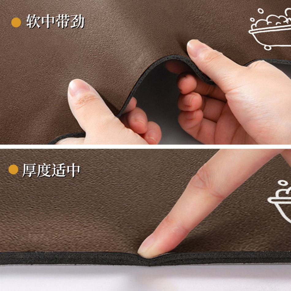 "Emerald Minimal" Series: Cross-Border Soft Diatomite Mat