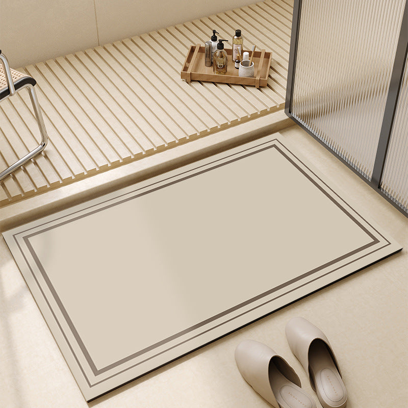 "Pure-Zen" Series: Simple Soft Diatomite Floor Mat