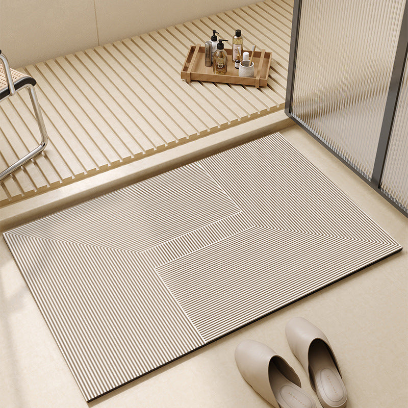 "Pure-Zen" Series: Simple Soft Diatomite Floor Mat