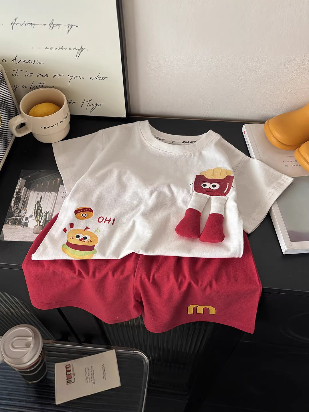 Kids Cotton Doll Print Shorts Set Summer Outfit – Summer Kids Fashion Nepal | Tudoholic