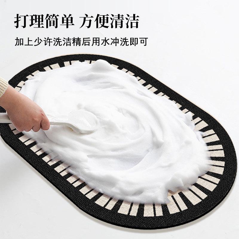 "Art Deco" Elite: Oval Soft Diatomite Bathroom Series