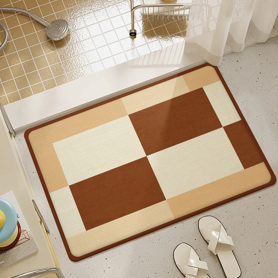 "Artisan Texture" Series: Woven Linen Soft Diatomite Mat