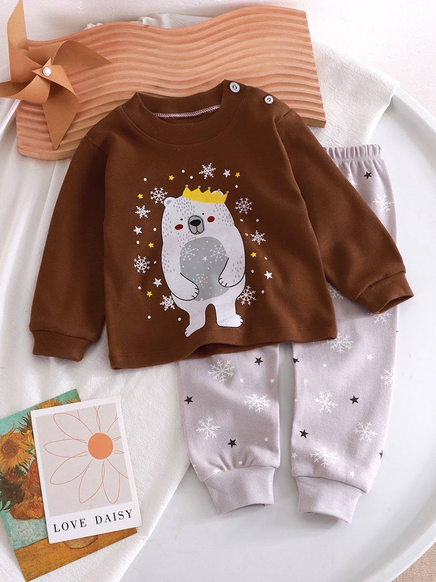 Kids Cotton Autumn Base Layer Set Boys & Girls – Spring Autumn Kids Fashion Nepal | Tudoholic