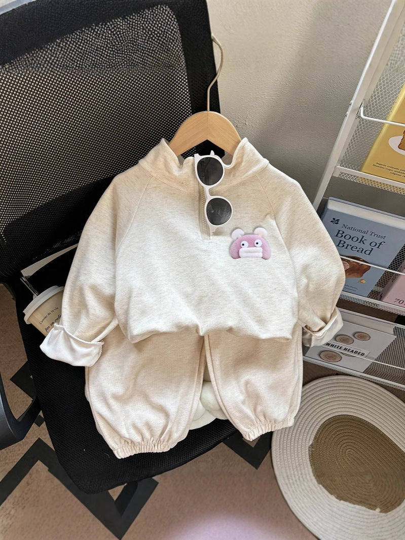 Girls Spring Autumn Jacket Sports Set Thin Outfit – Spring Autumn Kids Fashion Nepal | Tudoholic
