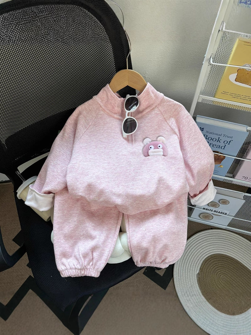 Girls Spring Autumn Jacket Sports Set Thin Outfit – Spring Autumn Kids Fashion Nepal | Tudoholic