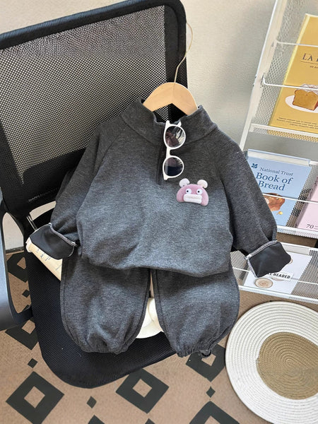 Girls Spring Autumn Jacket Sports Set Thin Outfit – Spring Autumn Kids Fashion Nepal | Tudoholic