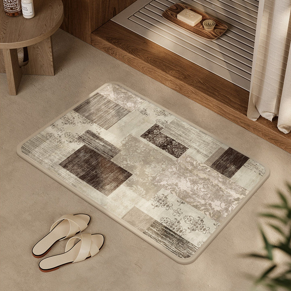 "Artisan Thick" Series: Simple Linen Diatomite Mat