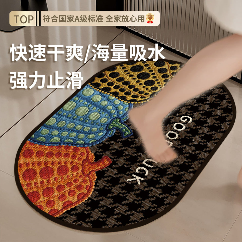 "Harvest Luxury" Series: American Pumpkin Imitation Linen Mat