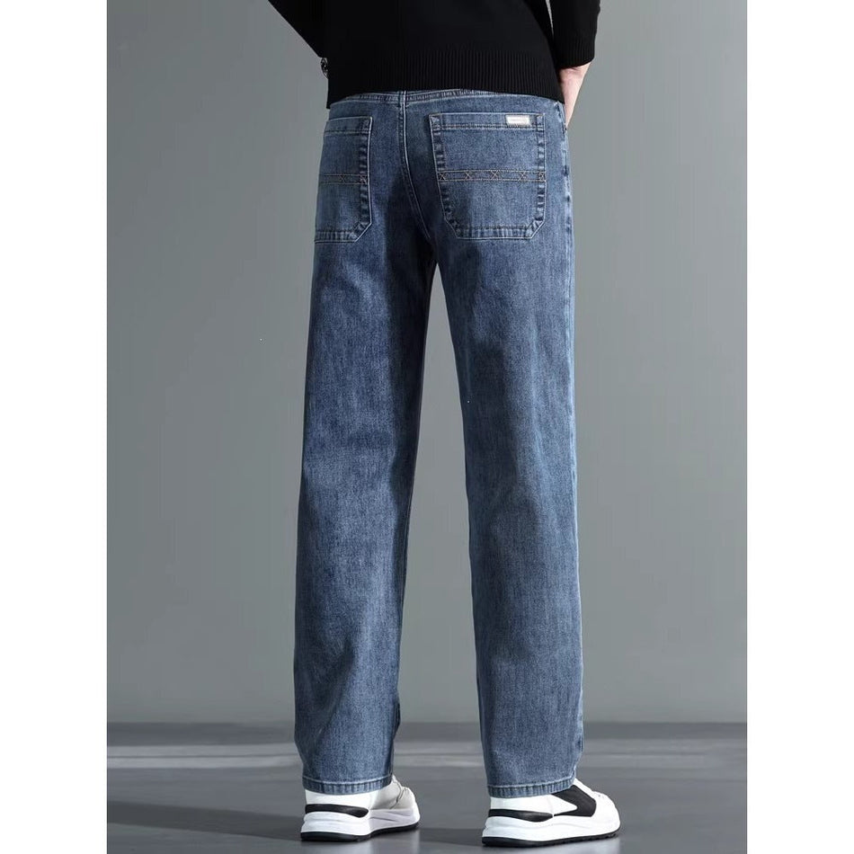 Men’s Stretch Loose Straight Work Jeans