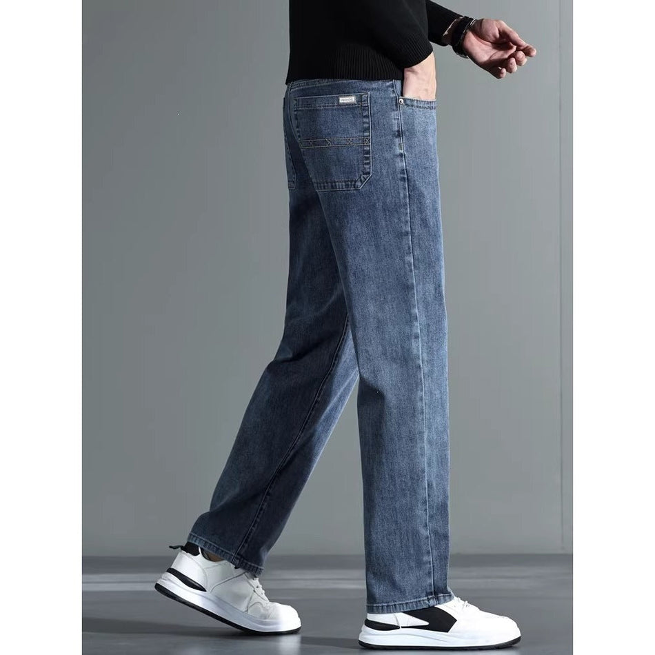 Men’s Stretch Loose Straight Work Jeans