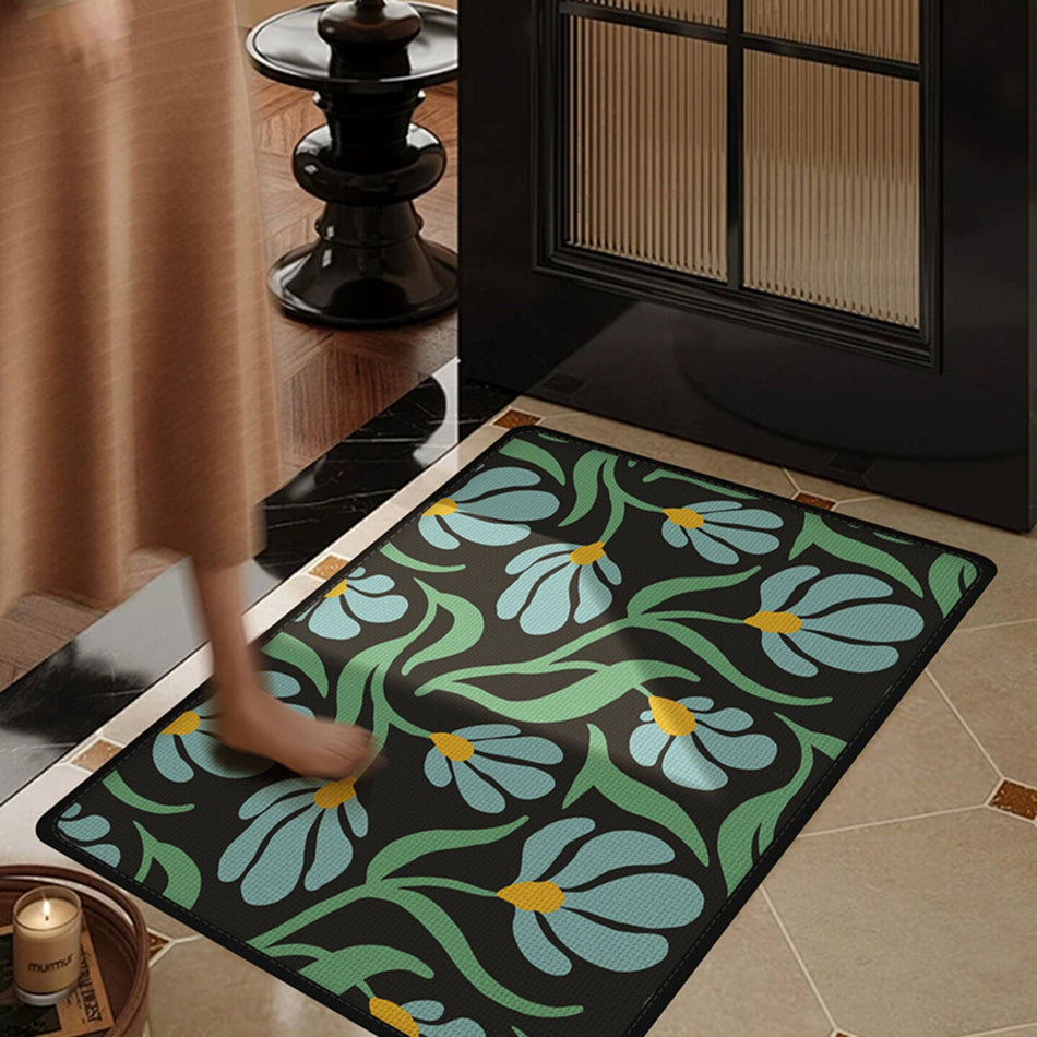 "Botanical Heritage" Series: American Retro Plant & Flower Mat