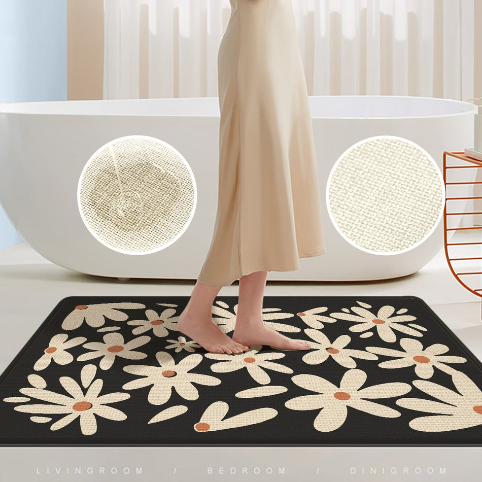 "Botanical Heritage" Series: American Retro Plant & Flower Mat