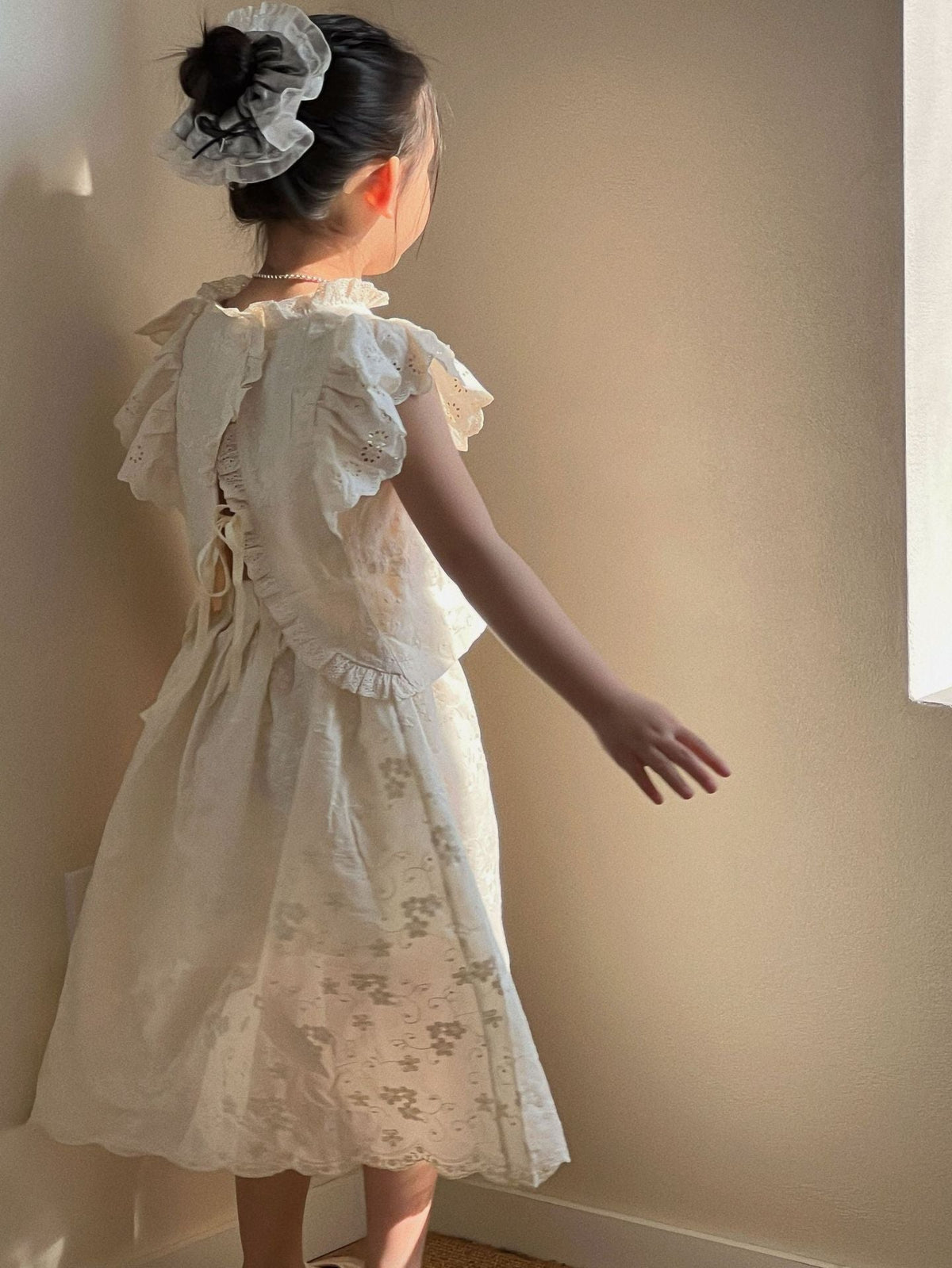 Girls Mori Style Flying Sleeve Skirt Set Summer – Summer Kids Fashion Nepal | Tudoholic