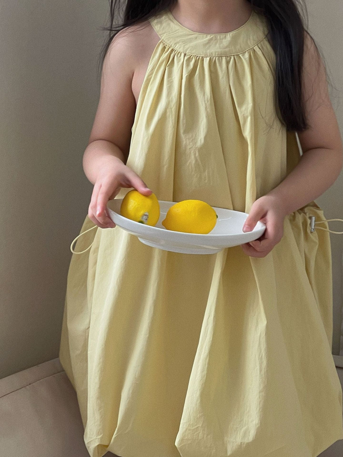 Girls Yellow Halter Vest Dress Flower Bud Skirt – Kids Fashion Nepal | Tudoholic