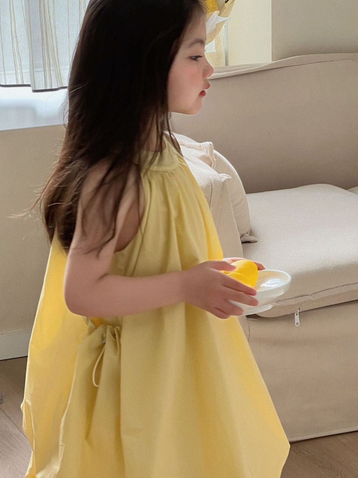 Girls Yellow Halter Vest Dress Flower Bud Skirt – Kids Fashion Nepal | Tudoholic