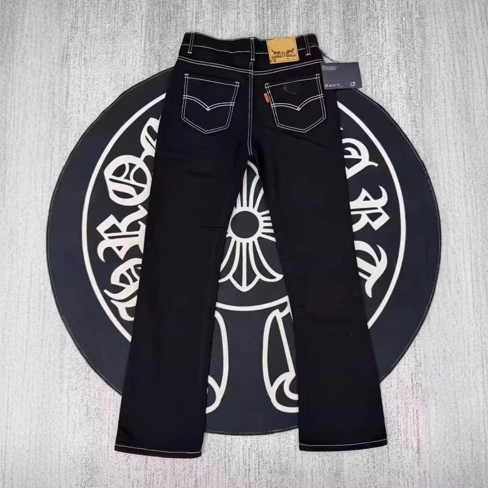 Unisex Black Skinny Stretch Cleanfit Jeans