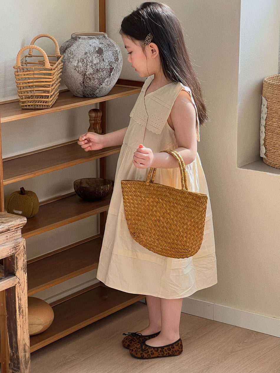 Girls Washed Cotton Sleeveless Dress Summer 2026 – Summer Kids Fashion Nepal | Tudoholic