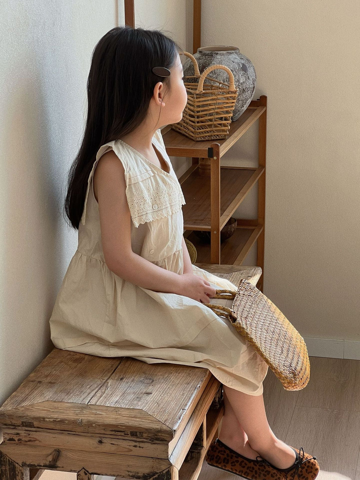 Girls Washed Cotton Sleeveless Dress Summer 2026 – Summer Kids Fashion Nepal | Tudoholic