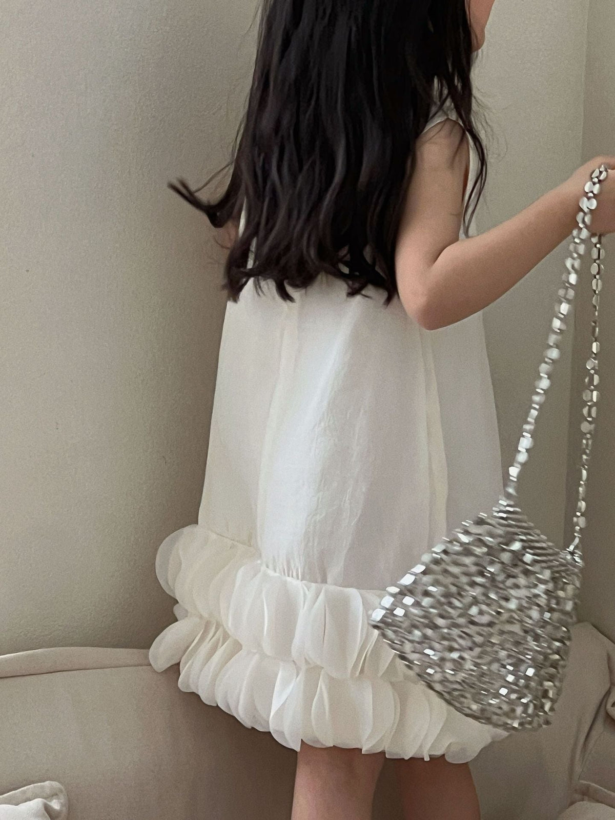 Girls Petal Vest Dress Korean Style Summer 2026 – Summer Kids Fashion Nepal | Tudoholic