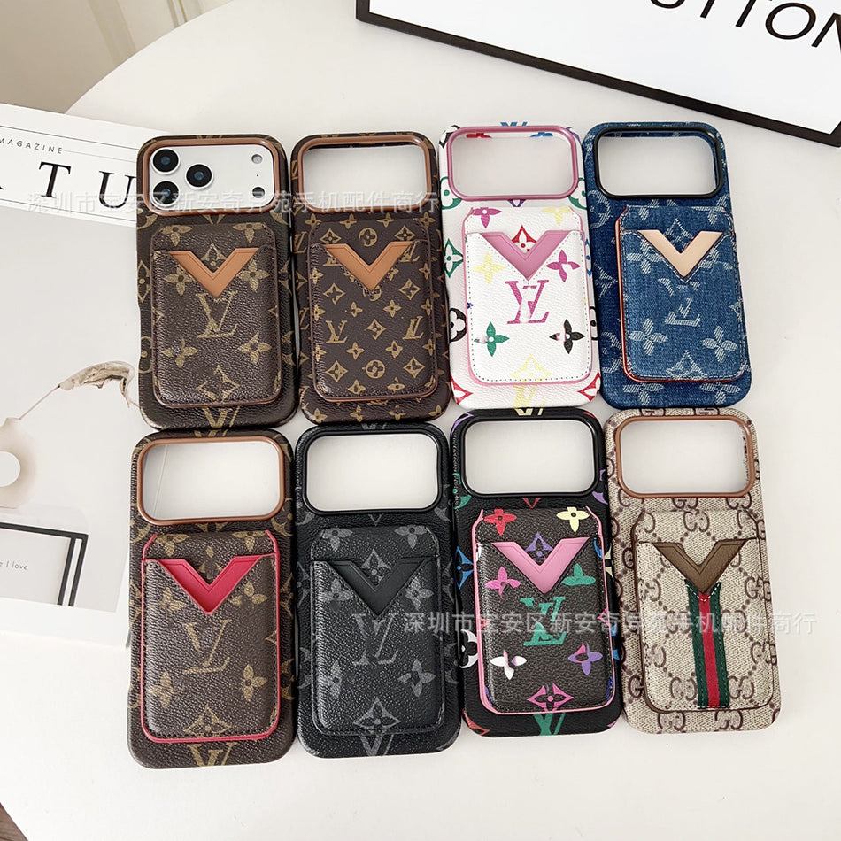 Retro Card Holder Case for iPhone 17 Pro Max