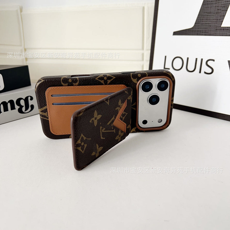 Retro Card Holder Case for iPhone 17 Pro Max