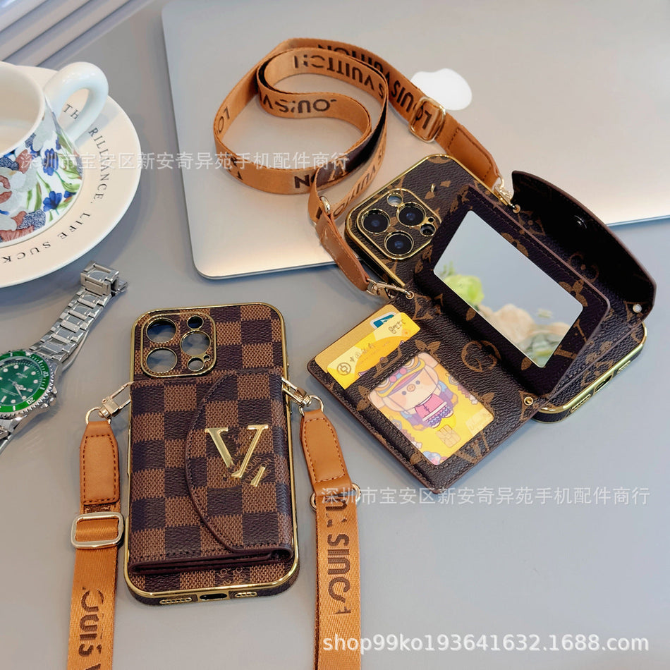 Mirror Makeup Crossbody Case for iPhone 17 Pro Max