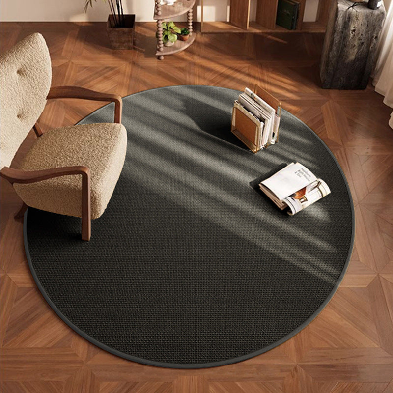"Zen-Sphere" Elite: High-End Round Imitation Linen Mat