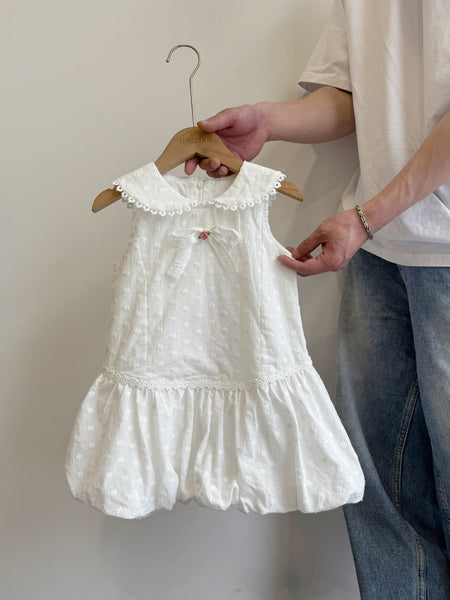 Girls Bow Shirt Dress Lace Patchwork 2026 Summer – Summer Kids Fashion Nepal | Tudoholic