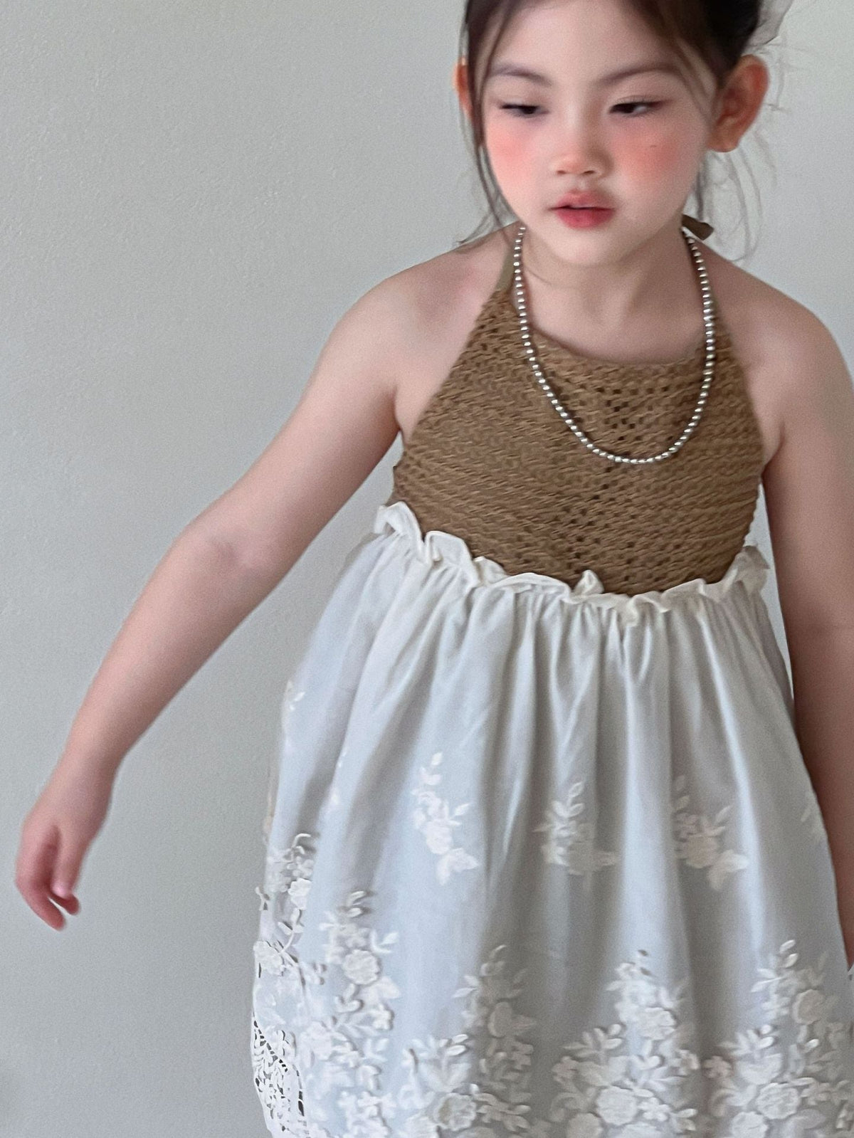 Girls Korean Suspender Lace Dress Summer 2026 – Summer Kids Fashion Nepal | Tudoholic