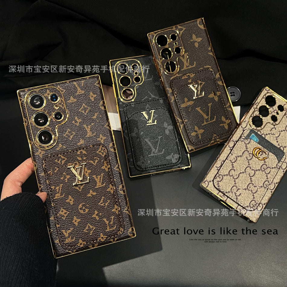 Retro Card Holder Case for Samsung S26 Ultra
