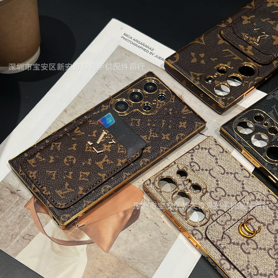 Retro Card Holder Case for Samsung S26 Ultra