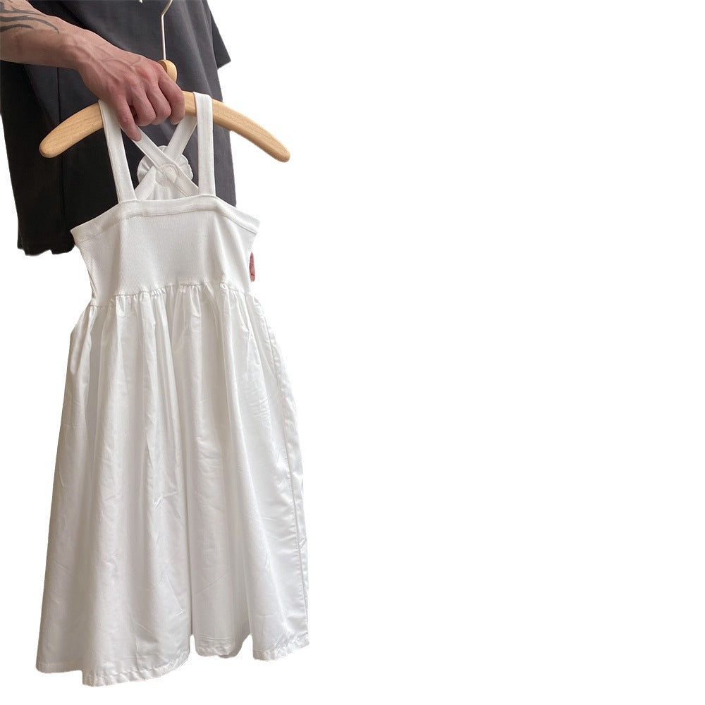 Girls White Suspender Princess Dress Summer 2026 – Summer Kids Fashion Nepal | Tudoholic