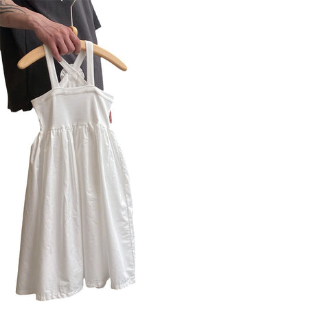 Girls White Suspender Princess Dress Summer 2026 – Summer Kids Fashion Nepal | Tudoholic