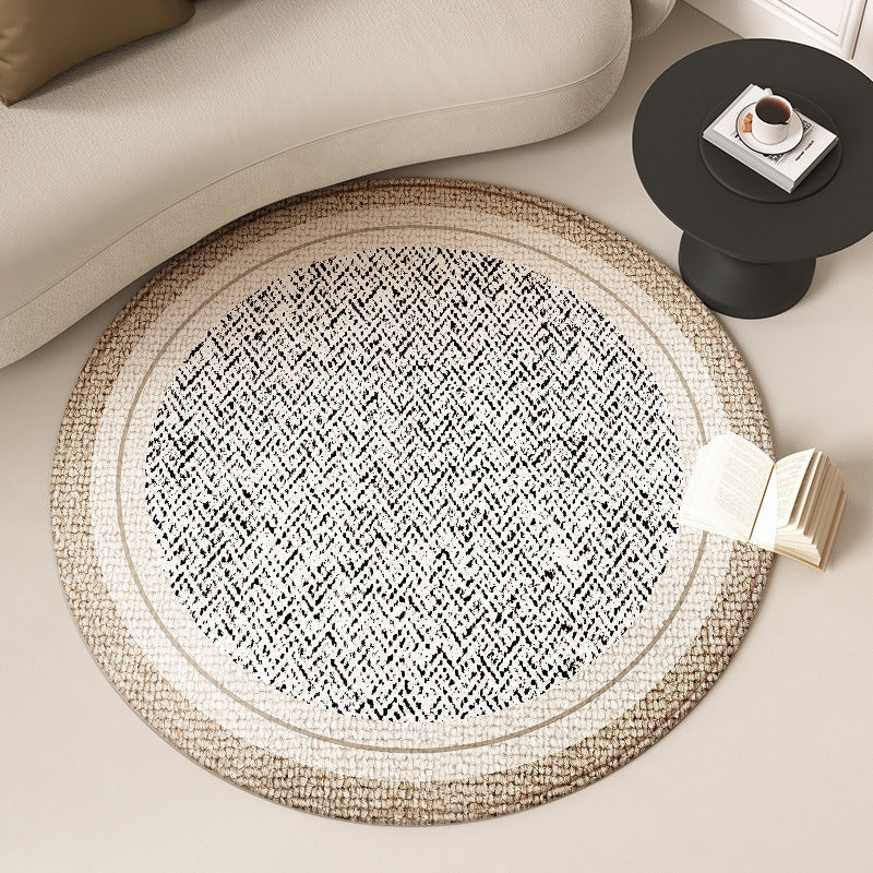 "Chantilly Cream" Elite: French Light Luxury Round Carpet