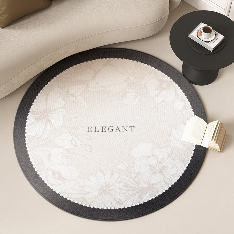 "Chantilly Cream" Elite: French Light Luxury Round Carpet
