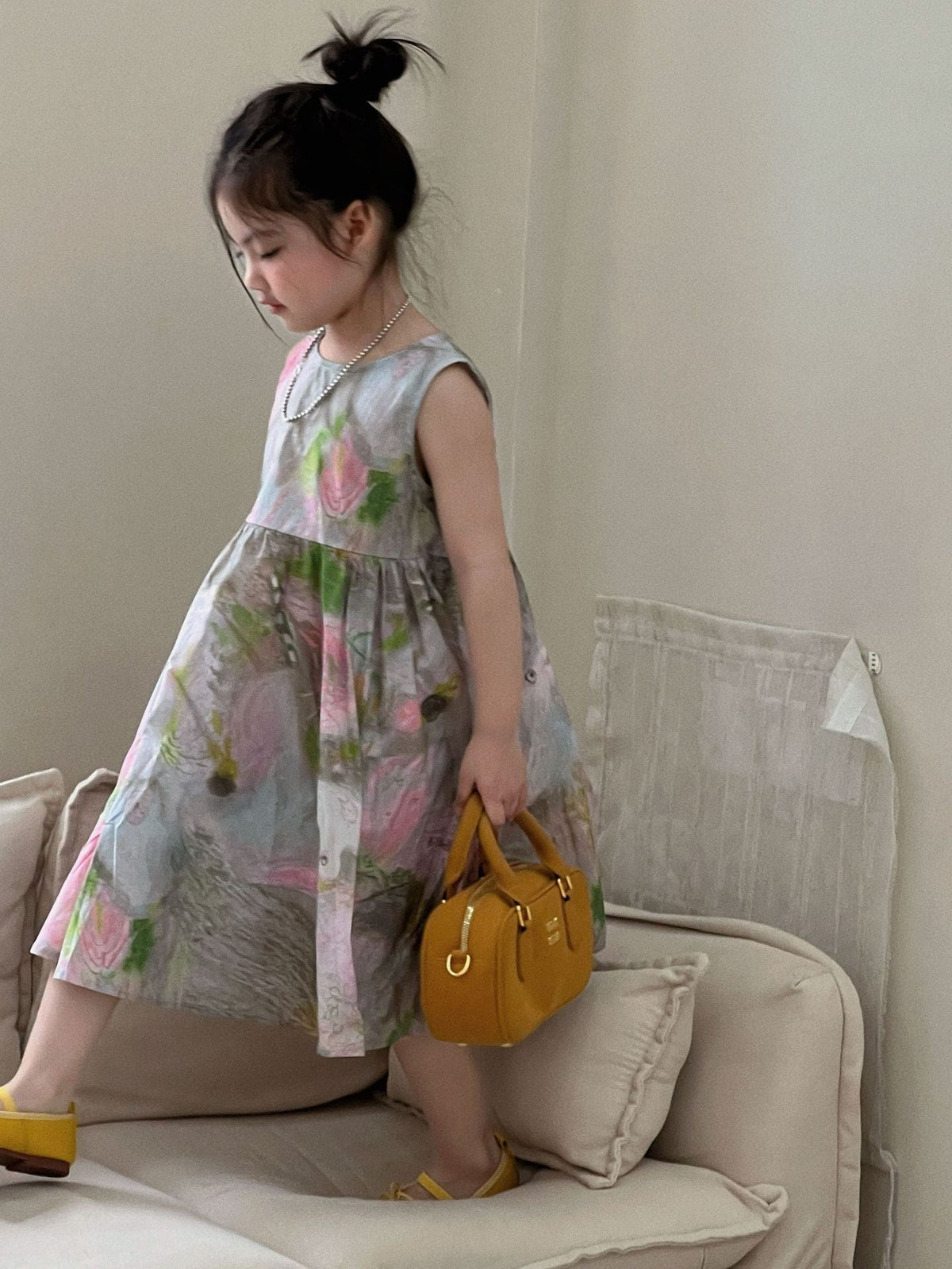 Girls Sleeveless Vest Dress Printed Cotton Summer 2026 – Summer Kids Fashion Nepal | Tudoholic