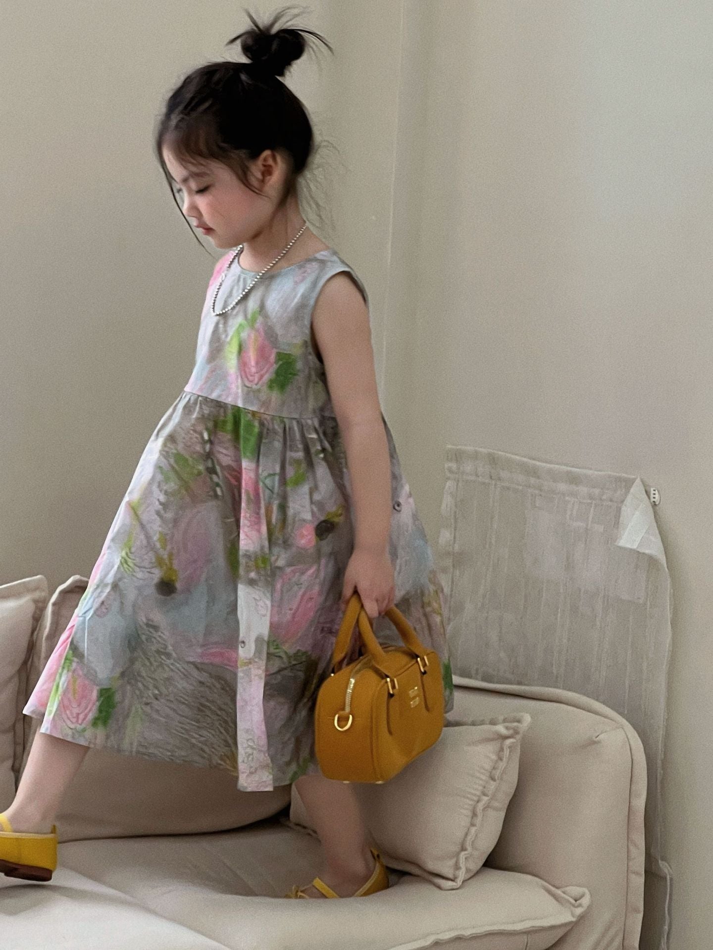 Girls Sleeveless Vest Dress Printed Cotton Summer 2026 – Summer Kids Fashion Nepal | Tudoholic