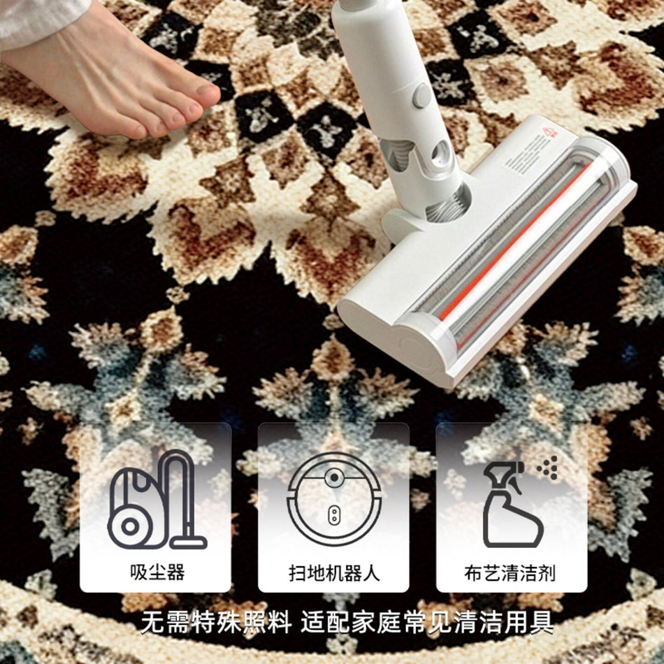 "Boho-Luxe" Elite: Large-Particle Retro Round Carpet