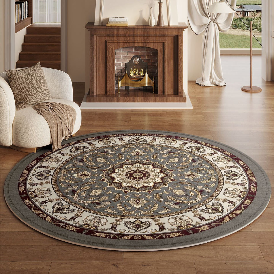 "Silk Road" Elite: Retro Ethnic Persian Round Mat