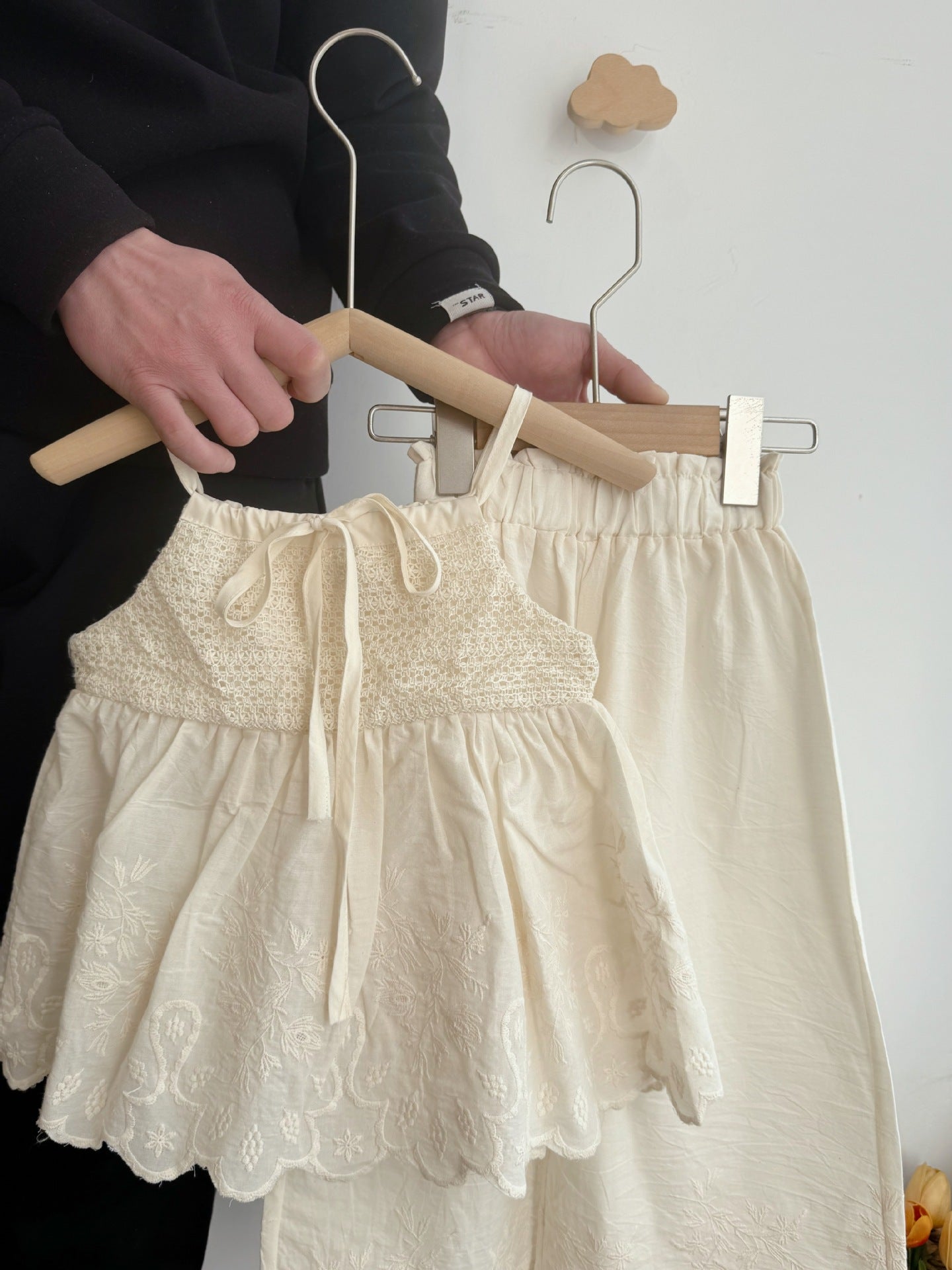 Girls Korean Suspender Set Wide Leg Pants Summer 2026 – Summer Kids Fashion Nepal | Tudoholic