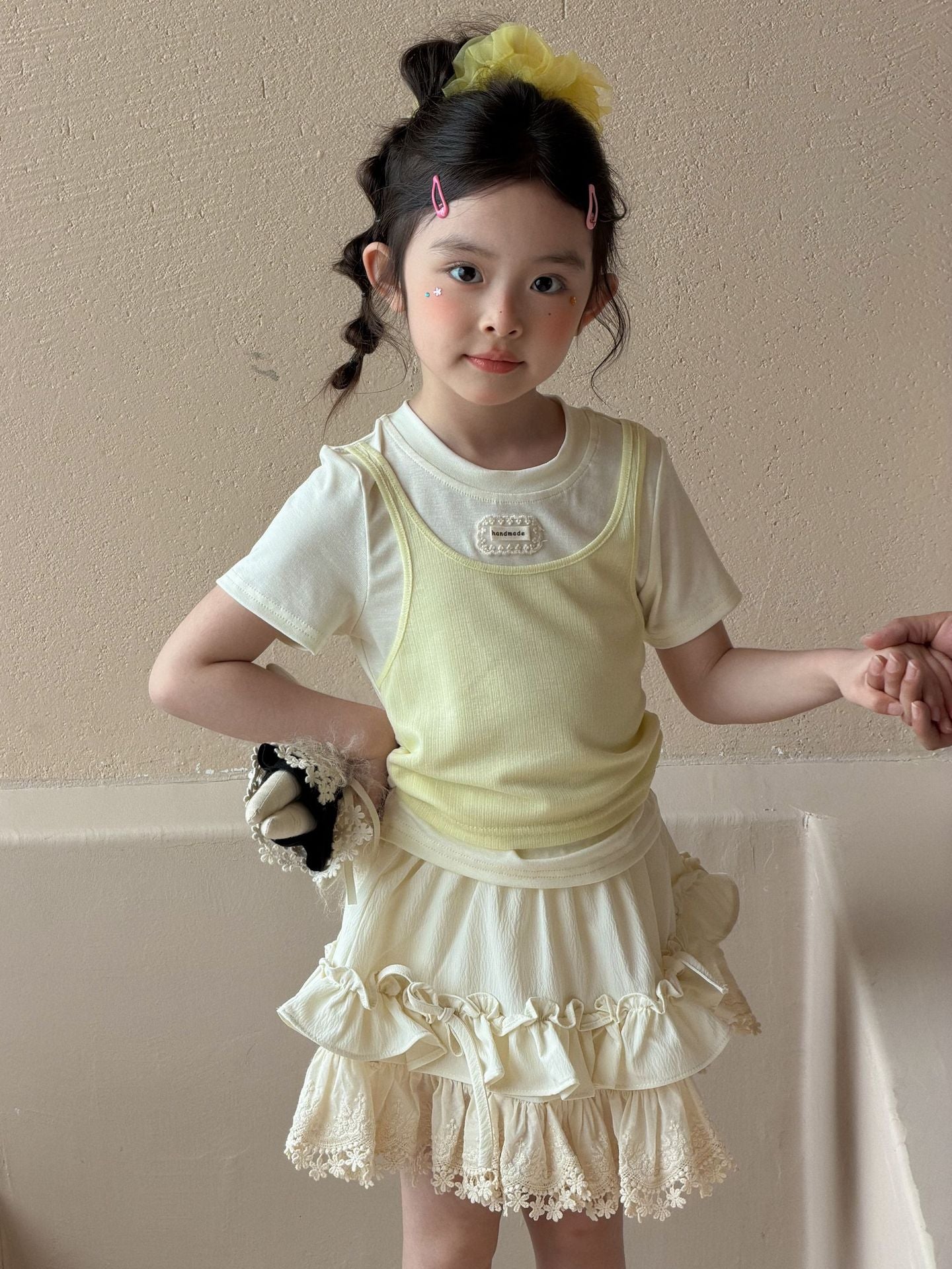 Girls Mori Fake Two-Piece Culotte Set Summer 2026 – Summer Kids Fashion Nepal | Tudoholic