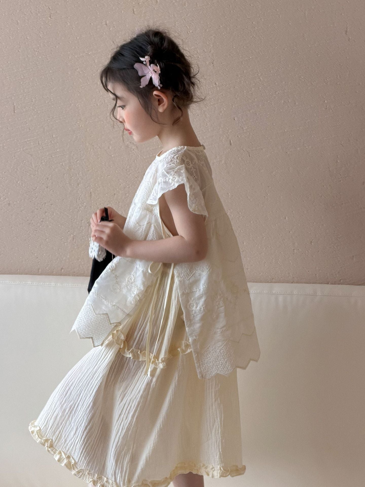 Girls Lace Two-Piece Skirt Set Summer 2026 – Summer Kids Fashion Nepal | Tudoholic